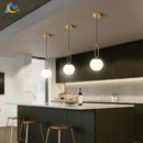 GobekUsa Glass Ball LED Chandelier for Bedroom, Living Room & Restaurant