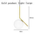 GobekUsa Glass Ball LED Chandelier Light Lamparas Bedside Night Light Decor