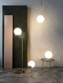GobekUsa Glass Ball LED Chandelier Light Lamparas Bedside Night Light Decor