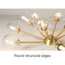 GobekUsa Glass Ball LED Ceiling Chandelier for Modern Living Room and Bedroom Lighting
