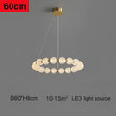 GobekUsa Glass Ball LED Chandelier Pendant for Living Room & Bedroom