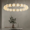 GobekUsa Glass Ball LED Chandelier Pendant for Living Room & Bedroom