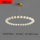 GobekUsa Glass Ball LED Chandelier Pendant for Living Room & Bedroom