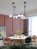 GobekUsa Glass Ball LED Pendant Chandelier for Modern Living Room Decor