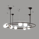 GobekUsa Glass Ball LED Pendant Chandelier for Modern Living Room Decor