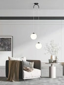 GobekUsa Glass Ball LED Pendant Chandelier for Dining and Bedroom