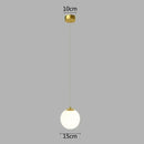 GobekUsa Glass Ball LED Pendant Chandelier for Dining and Bedroom