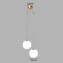 GobekUsa Glass Ball LED Pendant Chandelier for Dining and Bedroom