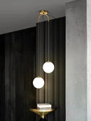 GobekUsa Glass Ball LED Pendant Chandelier for Dining and Bedroom