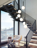 GobekUsa Glass Ball LED Pendant Light for Bedroom and Bar, Modern Globe Hanging Ceiling Lamp
