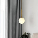 GobekUsa Glass Ball LED Pendant Light for Bedroom and Bar, Modern Globe Hanging Ceiling Lamp