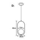 GobekUsa Glass Ball LED Pendant Light for Restaurant Bar - Nordic Style