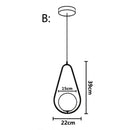 GobekUsa Glass Ball LED Pendant Light for Restaurant Bar - Nordic Style