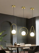 GobekUsa Glass Ball LED Pendant Light for Restaurant Bar - Nordic Style