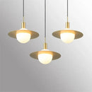 GobekUsa Glass Ball LED Pendant Light: Modern Moon Design for Stylish Home Decor