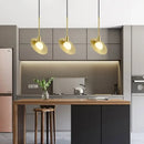 GobekUsa Glass Ball LED Pendant Light: Modern Moon Design for Stylish Home Decor