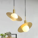 GobekUsa Glass Ball LED Pendant Light: Modern Moon Design for Stylish Home Decor
