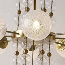 GobekUsa Glass Ball LED Pendant Light: Modern Chandelier for Living Room Kitchen Island