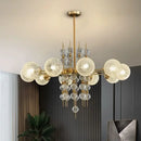 GobekUsa Glass Ball LED Pendant Light: Modern Chandelier for Living Room Kitchen Island