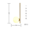 GobekUsa Glass Ball LED Pendant Light for Modern Living Spaces