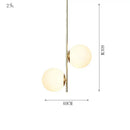 GobekUsa Glass Ball LED Pendant Light for Modern Living Spaces
