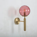 Modern gold glass ball led wall lamp for bedroom by Decorbites