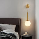GobekUsa Glass Ball LED Wall Sconce: Modern Nordic Minimalist Lighting for Living Bedroom Décor