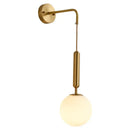GobekUsa Glass Ball LED Wall Sconce: Modern Nordic Minimalist Lighting for Living Bedroom Décor