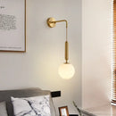GobekUsa Glass Ball LED Wall Sconce: Modern Nordic Minimalist Lighting for Living Bedroom Décor