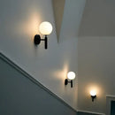 GobekUsa Glass Ball Mirror Wall Lights for Bedroom Living Room Decor