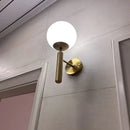 GobekUsa Glass Ball Mirror Wall Lights for Bedroom Living Room Decor