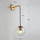 GobekUsa Glass Ball Pendant Chandelier: Modern Nordic Art Ceiling Lighting for Dining Room & LOFT