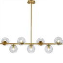 GobekUsa Glass Ball Pendant Chandelier: Modern LED Ceiling Lamp, Nordic Style Home Lighting