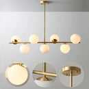 GobekUsa Glass Ball Pendant Chandelier: Modern LED Ceiling Lamp, Nordic Style Home Lighting