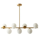 GobekUsa Glass Ball Pendant Chandelier: Modern LED Ceiling Lamp, Nordic Style Home Lighting