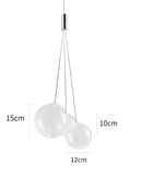 GobekUsa Glass Ball LED Pendant Chandelier for Modern Spaces