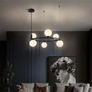 GobekUsa Glass Ball Pendant Chandelier, Adjustable Height, Modern Nordic Design