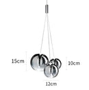 GobekUsa Glass Ball LED Pendant Chandelier for Modern Spaces