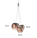 GobekUsa Glass Ball LED Pendant Chandelier for Modern Spaces