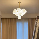 GobekUsa Glass Ball Pendant Chandelier for Kitchen Living Room Bedroom