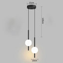 GobekUsa Glass Ball Pendant Light: Modern Nordic Bedroom Hanging Lamp