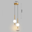 GobekUsa Glass Ball Pendant Light: Modern Nordic Bedroom Hanging Lamp