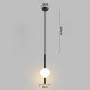 GobekUsa Glass Ball Pendant Light: Modern Nordic Bedroom Hanging Lamp
