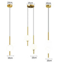 GobekUsa Glass Ball Pendant Light: Modern Nordic Bedroom Hanging Lamp