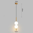 GobekUsa Glass Ball Pendant Light: Modern Nordic Bedroom Hanging Lamp