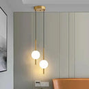 GobekUsa Glass Ball Pendant Light: Modern Nordic Bedroom Hanging Lamp