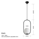 GobekUsa Glass Ball Pendant Lamp: Elegant Dining Room Light Fixture, Gold Finish
