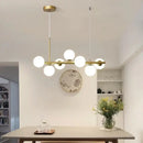 GobekUsa Glass Ball Gold Pendant Light - 11 Heads for Kitchen Living Dining Room