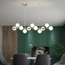 GobekUsa Glass Ball Gold Pendant Light - 11 Heads for Kitchen Living Dining Room