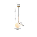 GobekUsa Glass Ball Pendant Lights for Kitchen Dining Bedroom Decor
